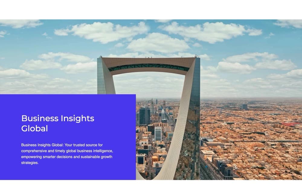 موقع Business Insights Global، من تنفيذ Dazvix