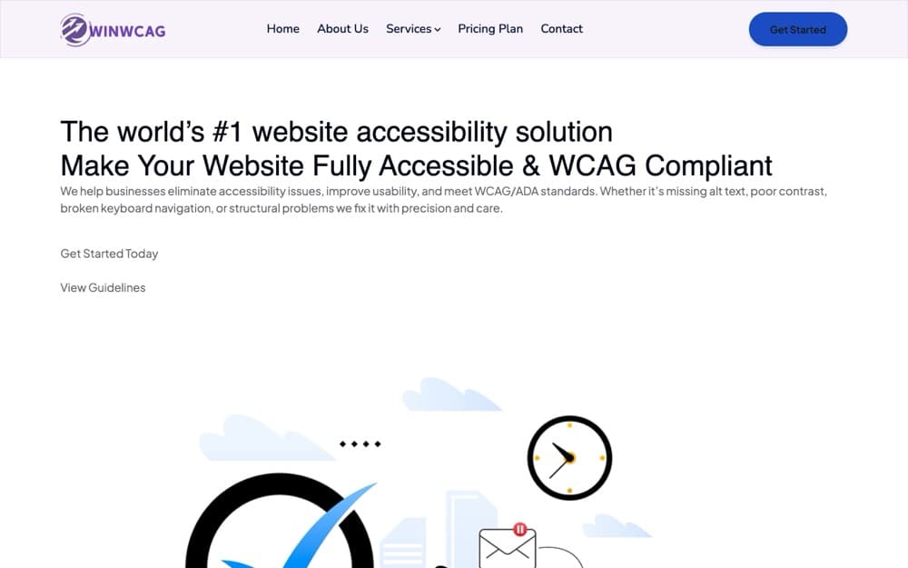 موقع Winwcag، من تنفيذ Dazvix